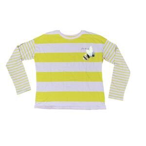 Boden Sequin (11|12y) Striped Tee
